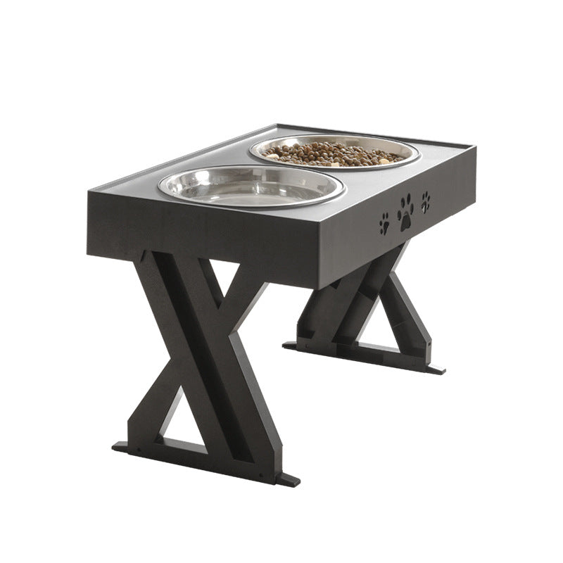 Gamelle pour chien réglable en acier inoxydable ABS