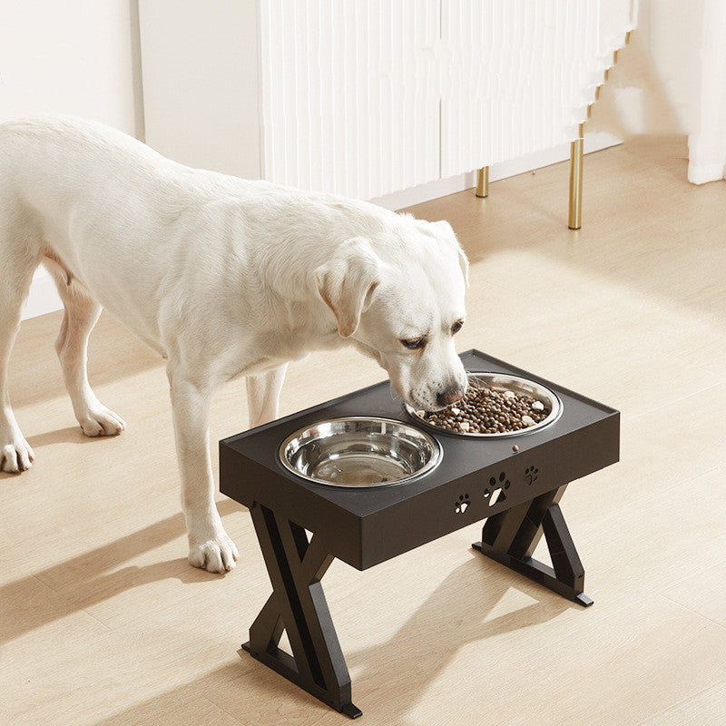 Gamelle pour chien réglable en acier inoxydable ABS