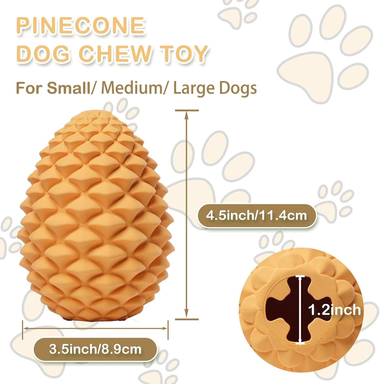 Jouets pour chiens résistants en forme de pomme de pin