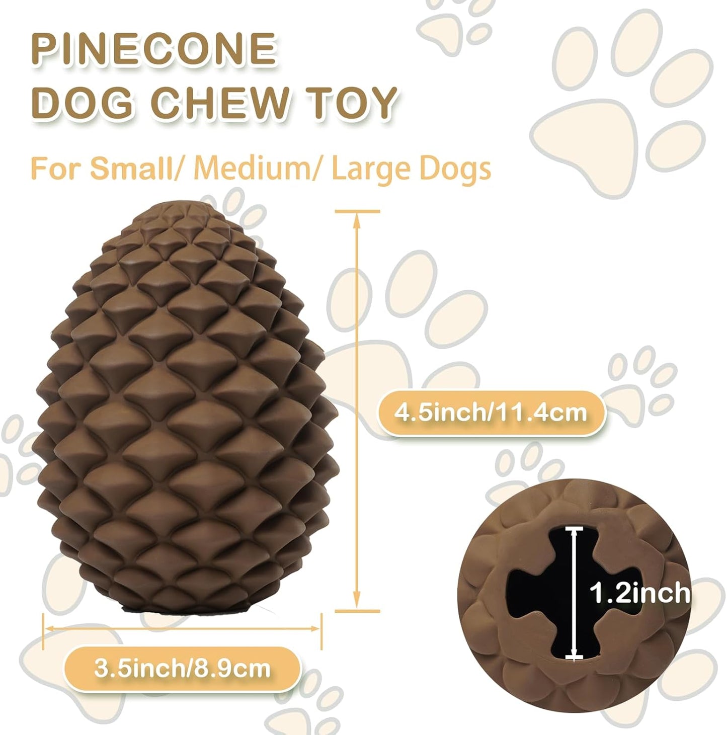 Jouets pour chiens résistants en forme de pomme de pin