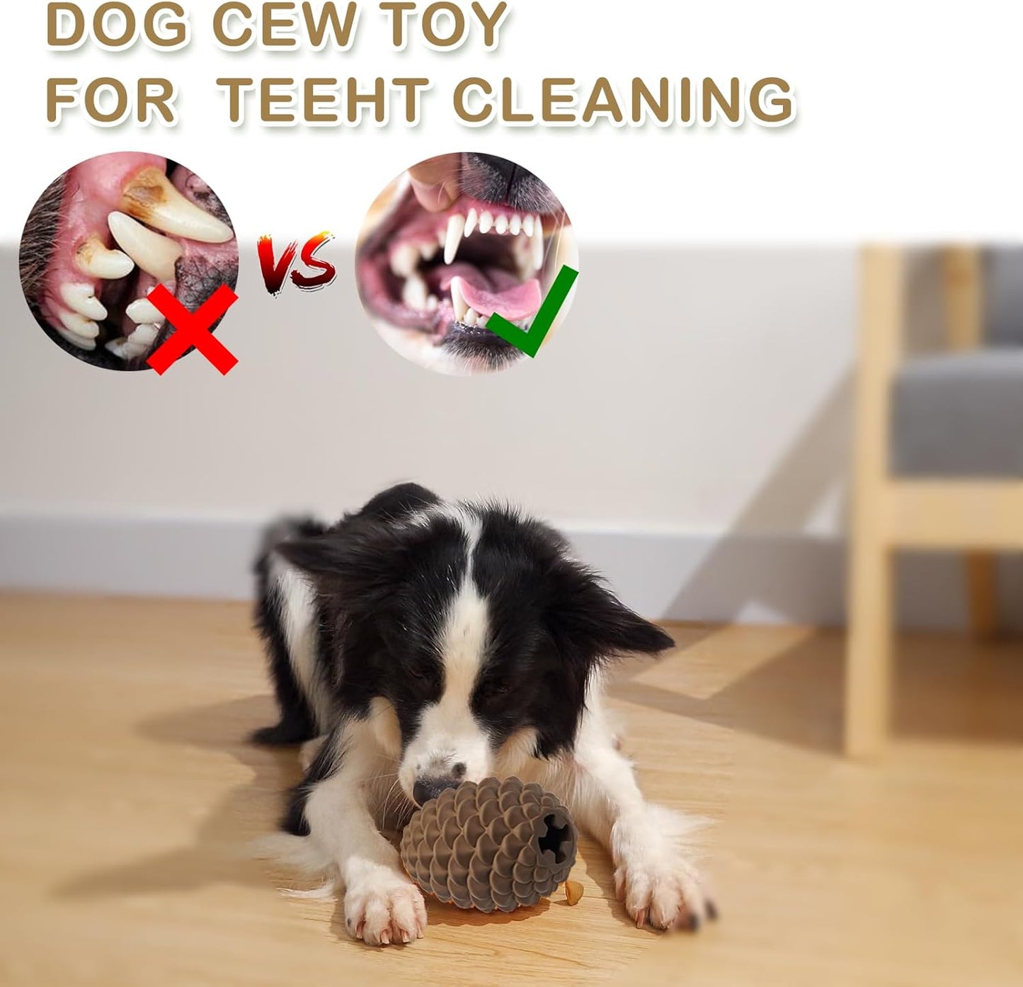 Jouets pour chiens résistants en forme de pomme de pin